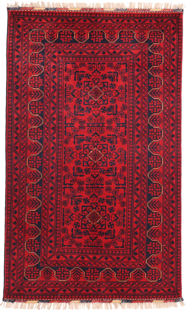 Khal Mohammad Afghan rug, 163 × 97 cm