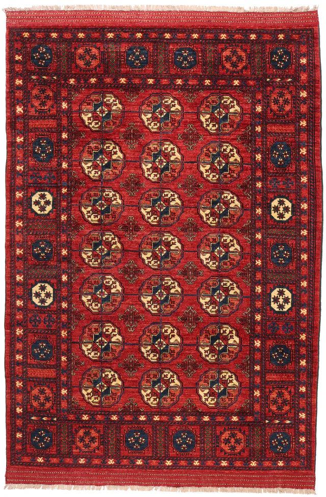 Ersari Afghan Hand Knotted rug, 245 × 172 cm