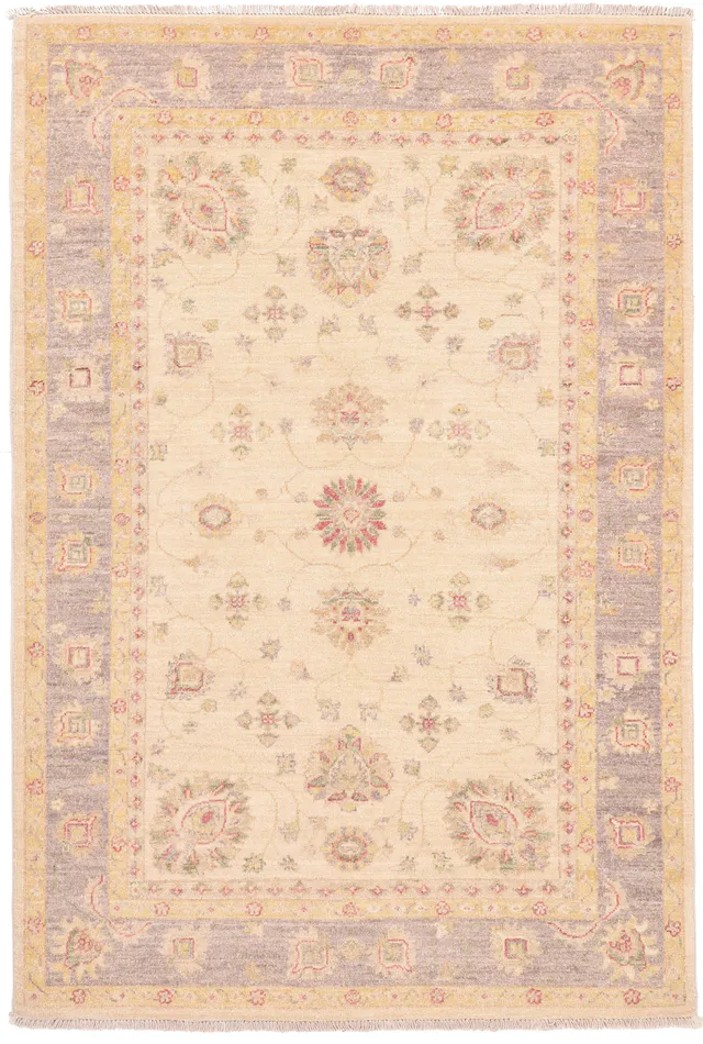 Garous / Ziegler design Rug – Beige 6 x 4, 178 × 119 cm