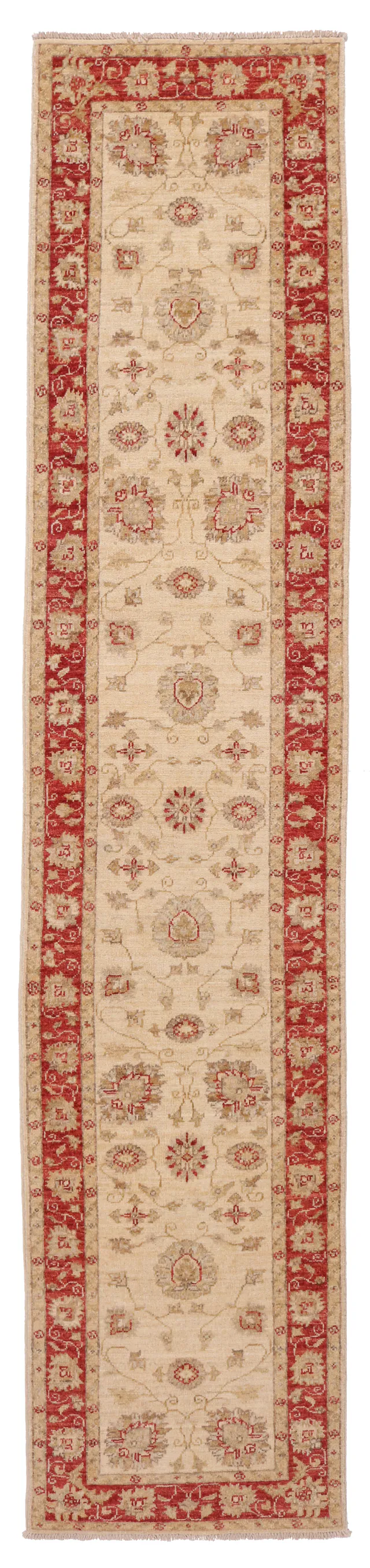 Garous / Ziegler Design Runner – Beige 9'7 x 2, 296 × 62 cm