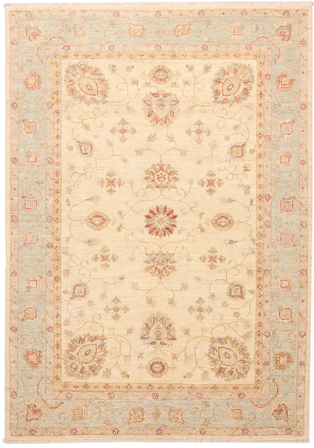 Garous / Ziegler design Rug – Beige 6 x 4, 175 × 126 cm
