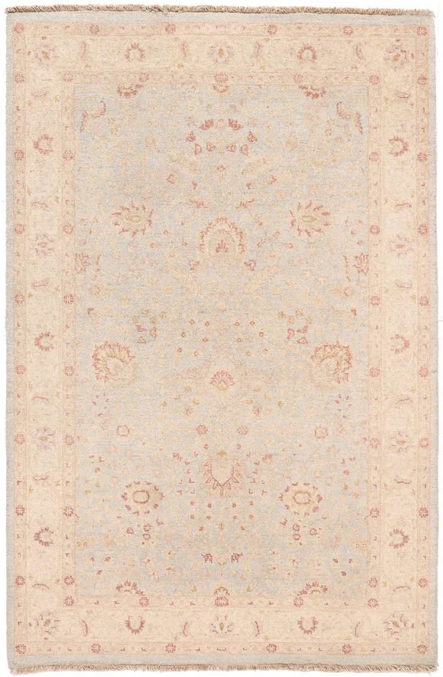 Garous / Ziegler design Rug – Pale Blue 6 x 4, 181 × 121 cm
