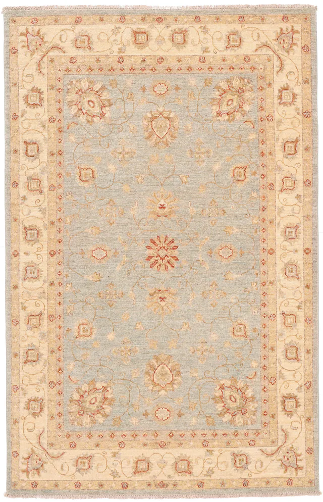 Garous / Ziegler design Rug – Light Blue 6 x 4, 176 × 119 cm