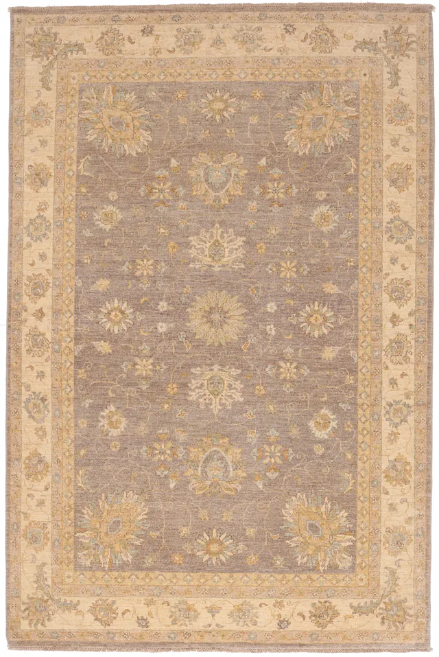 Garous / Ziegler Design Rug – Beige and Grey 8 x 5'3, 244 × 162 cm