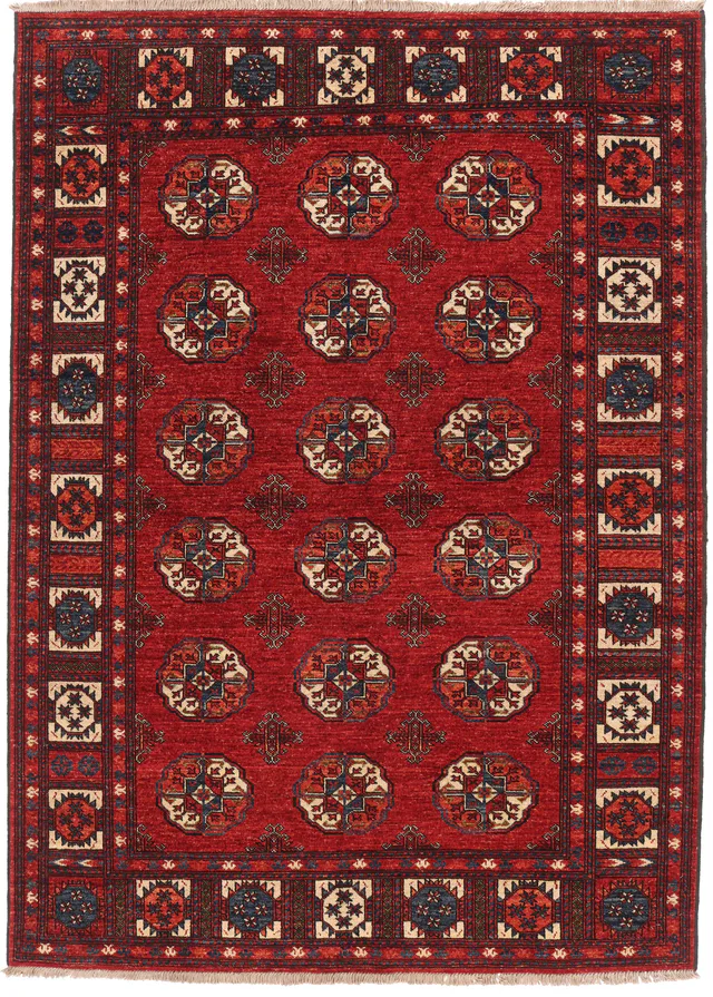 Luxury Hand Knotted Ersari Rug, 234 × 171 cm