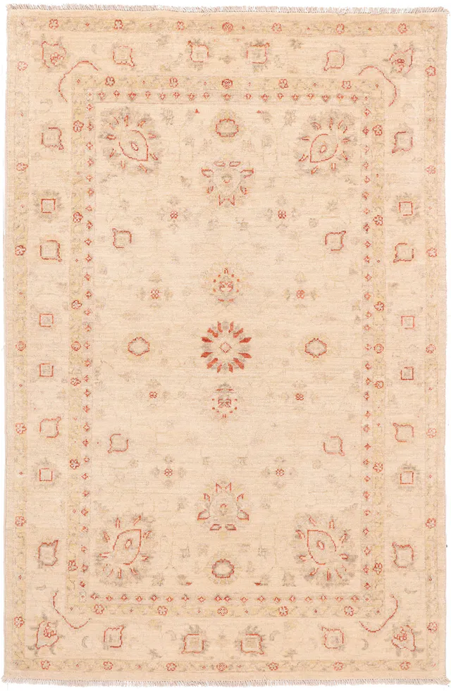 Garous / Ziegler Design Rug – Beige 6 x 4, 178 × 115 cm