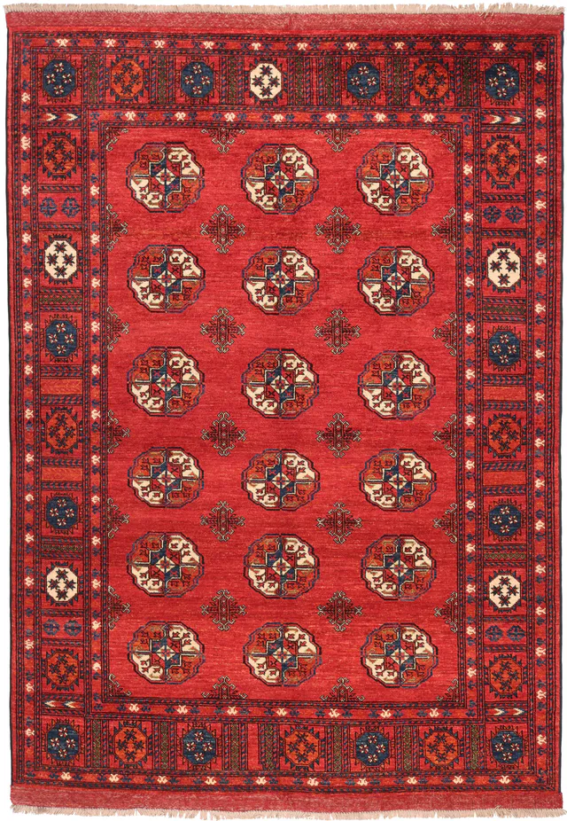 LUXURY HAND KNOTTED ERSARI RUG, 237 × 169 cm