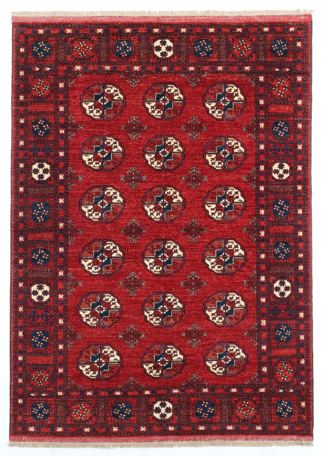 Ersari Afghan Hand Knotted Rug in, 243 × 170 cm