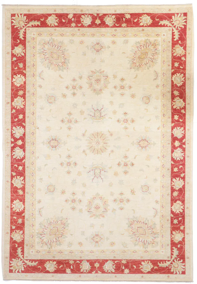 Garous Design Rug – red border in, 298 × 206 cm