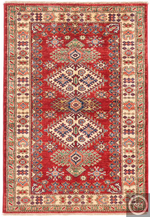 Caucasian Kazak design rug Red, 151 × 103 cm