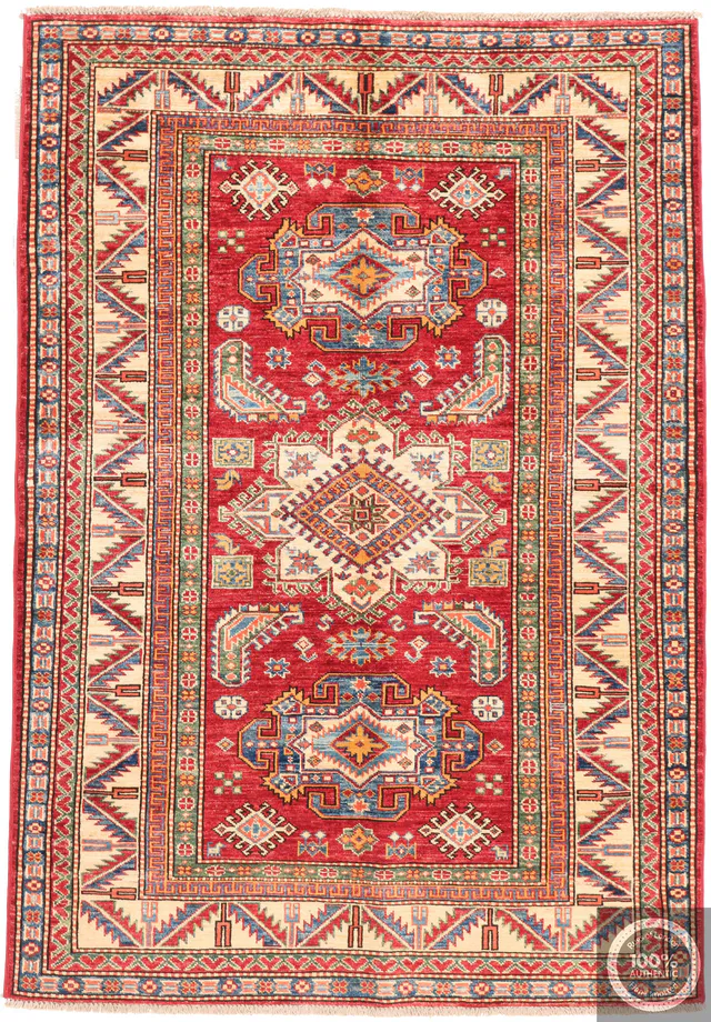 Caucasian Kazak design rug red, 171 × 118 cm