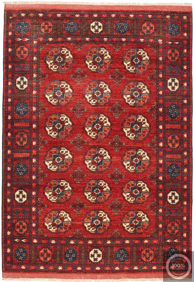Luxury hand knotted ersari rug, 241 × 170 cm