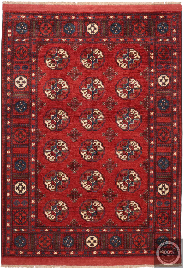 Luxury hand knotted ersari rug, 248 × 170 cm