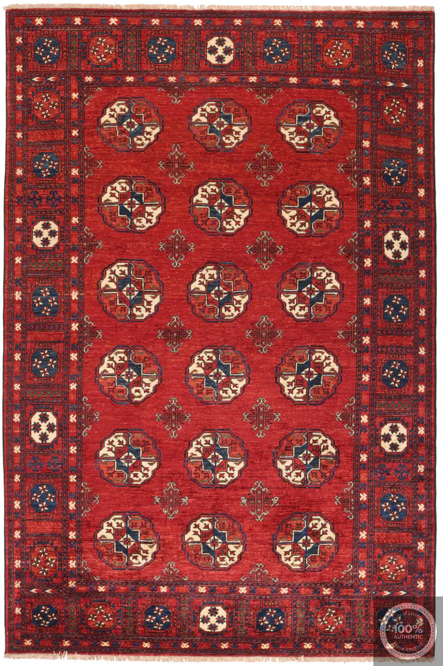 Luxury Hand Knotted Ersari Rug, 255 × 170 cm