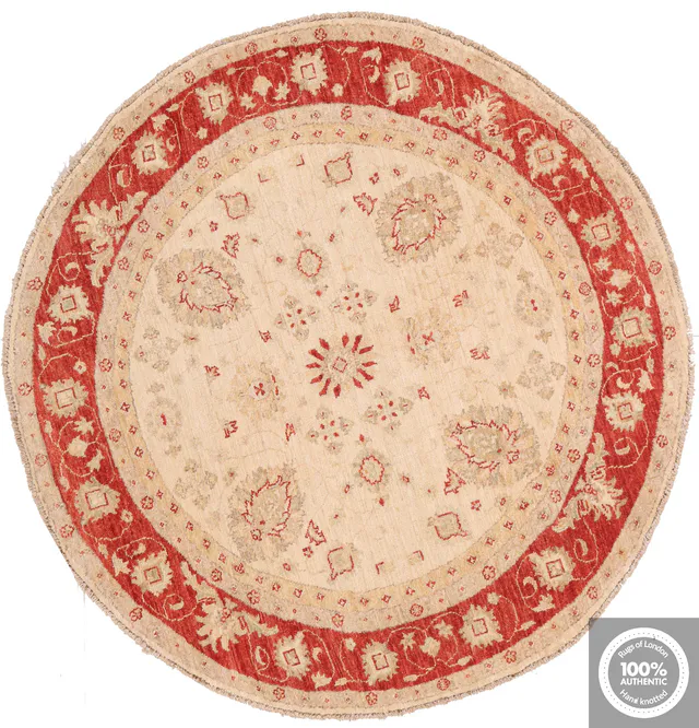 Circular Garous Ziegler design rug, 141 × 138 cm