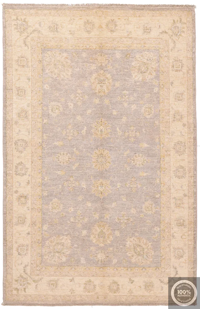 Garous / Ziegler design Rug – Grey 6 x 4, 183 × 119 cm