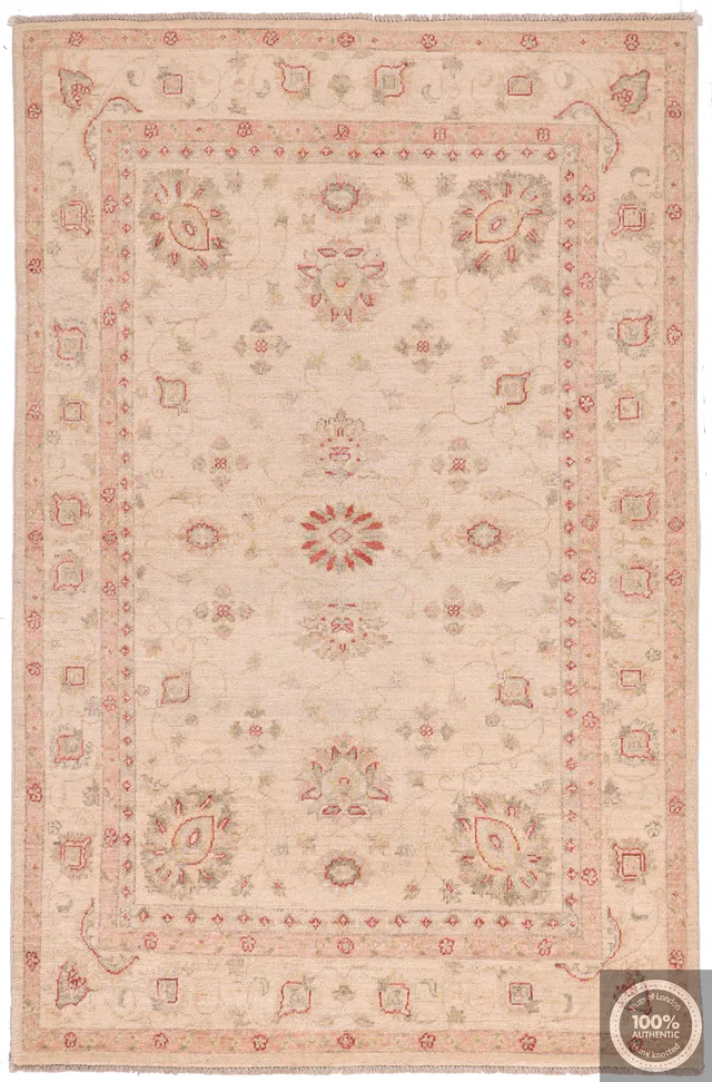Garous / Ziegler design Rug – Beige 6 x 4, 181 × 117 cm