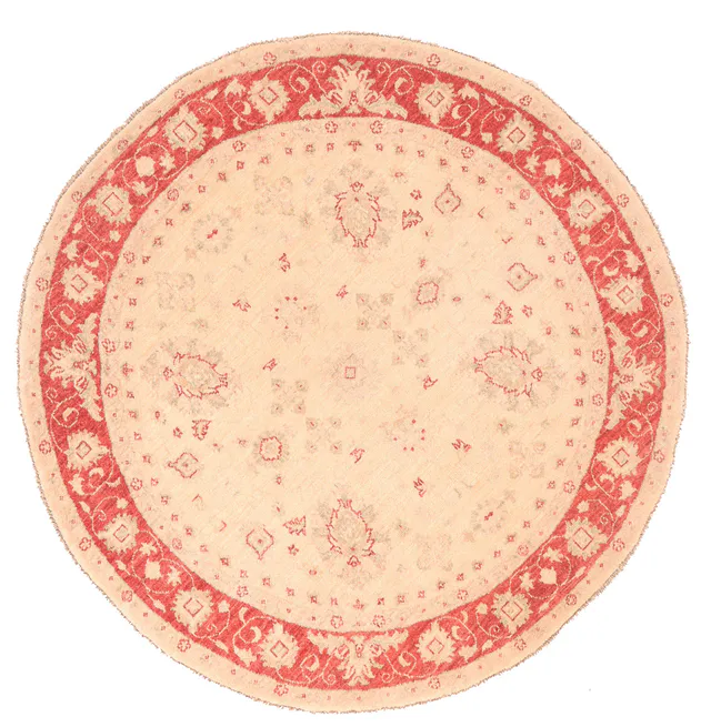 Circular Garous Ziegler design rug, 141 × 142 cm
