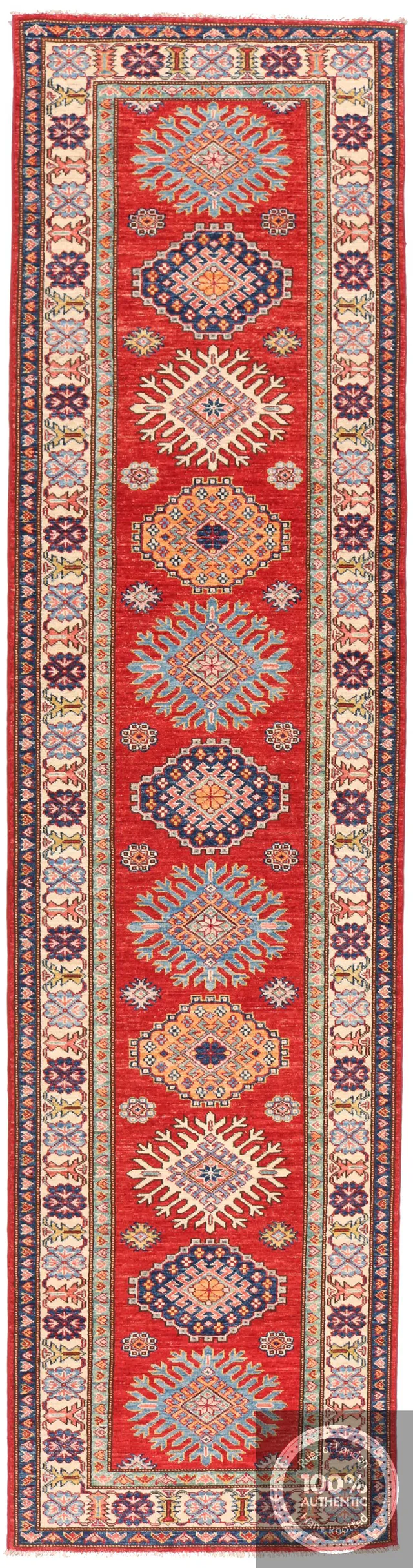 Caucasian Kazak Design Runner rug, 331 × 78 cm