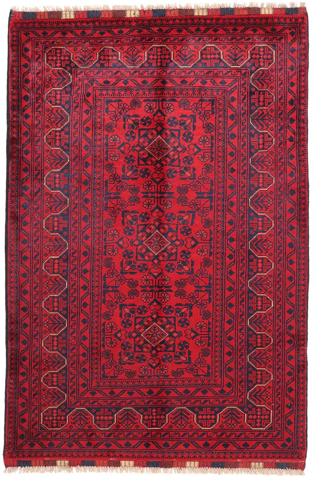 Khal Mohammad Afghan Rug, 158 × 103 cm