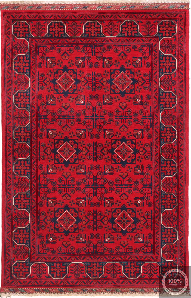 Khal Mohammad Afghan Rug in, 150 × 99 cm