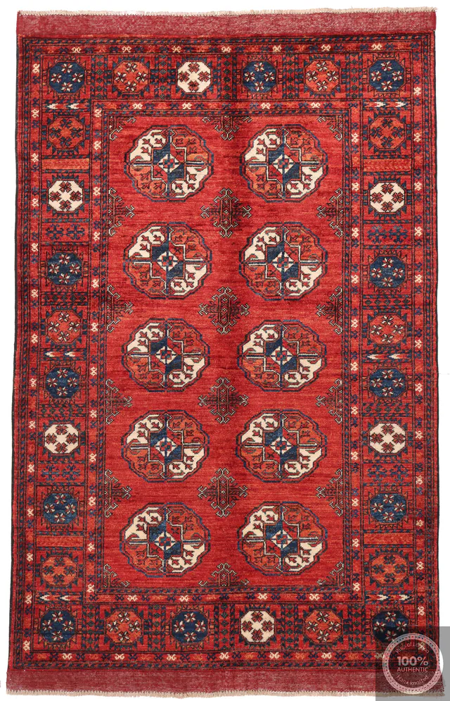 Luxury Hand Knotted Ersari Rug, 183 × 121 cm