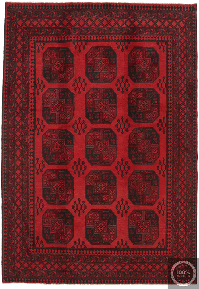 AFGHAN AKHCHEH/ AQCHEH / AQCHA RUG, 292 × 201 cm
