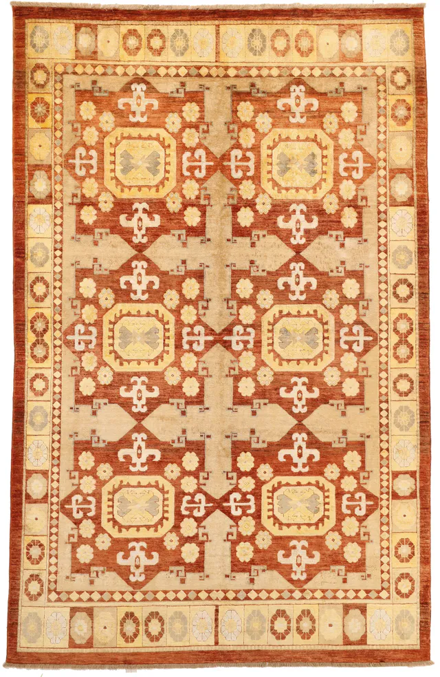 Khotan Samarkand Design Part Silk, 303 × 192 cm