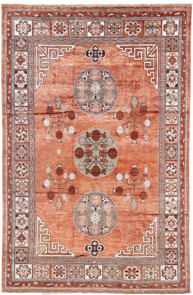 Khotan Samarkand Design Silk, 307 × 196 cm