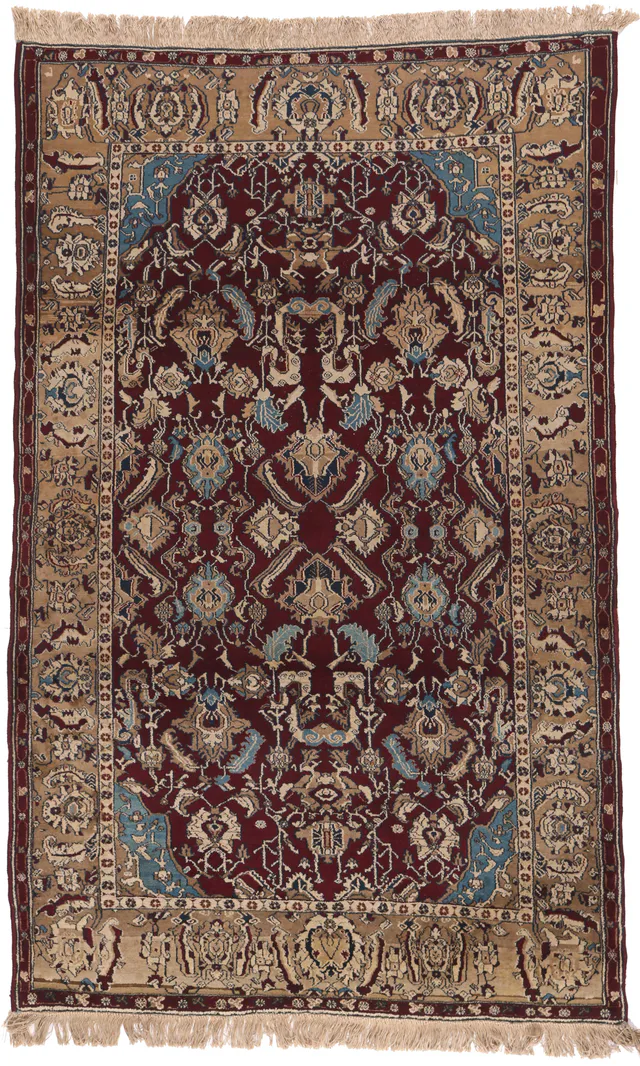 Antique Agra Rug West India – circa 1930, 197 × 124 cm