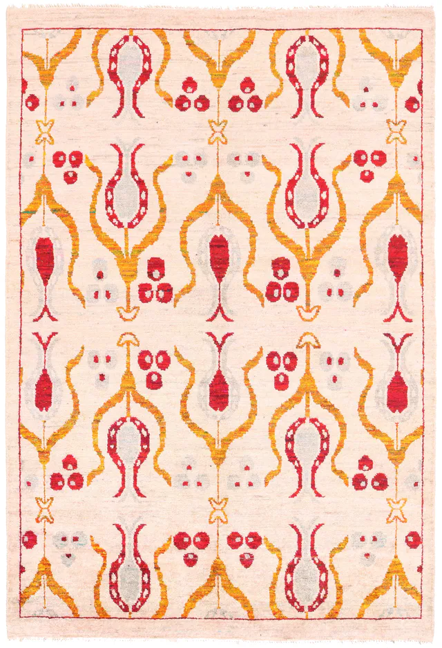 Sari Silk Beige Fine rug, 240 × 167 cm