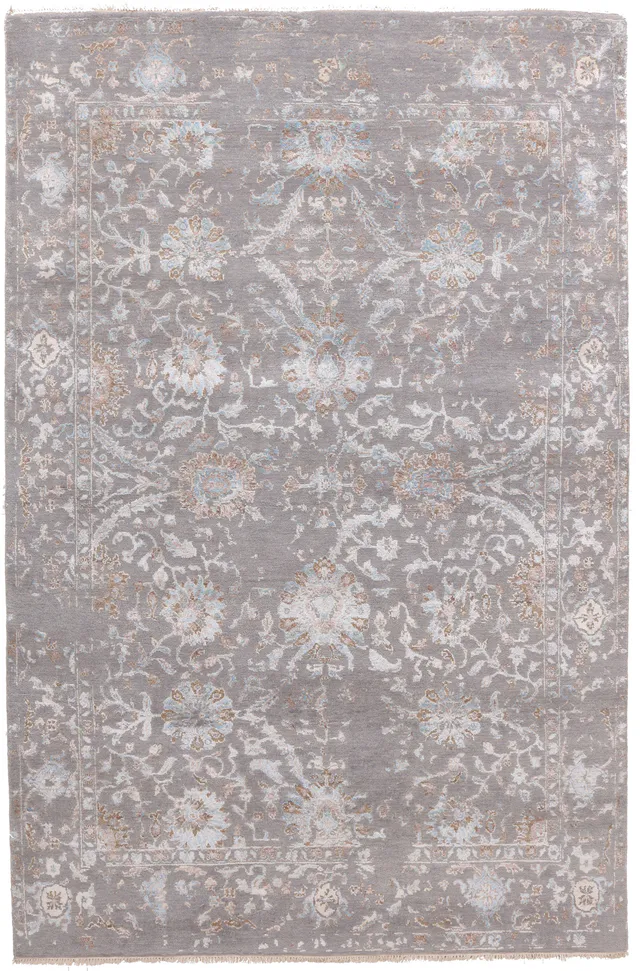 Elegance design rug part silk, 251 × 165 cm