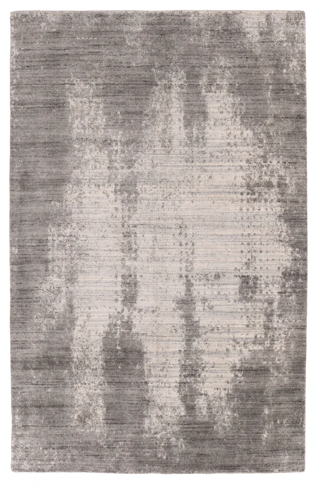 Grey Modern part silk design, 246 × 157 cm