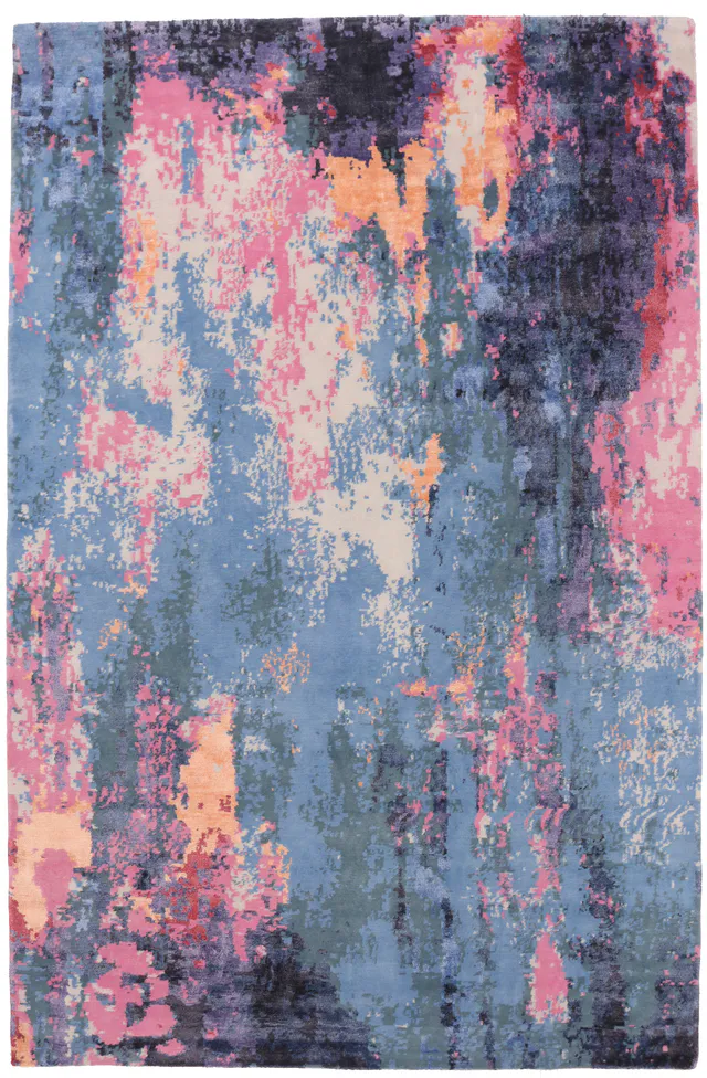 Modern part silk design 10 x 6'7, 305 × 202 cm