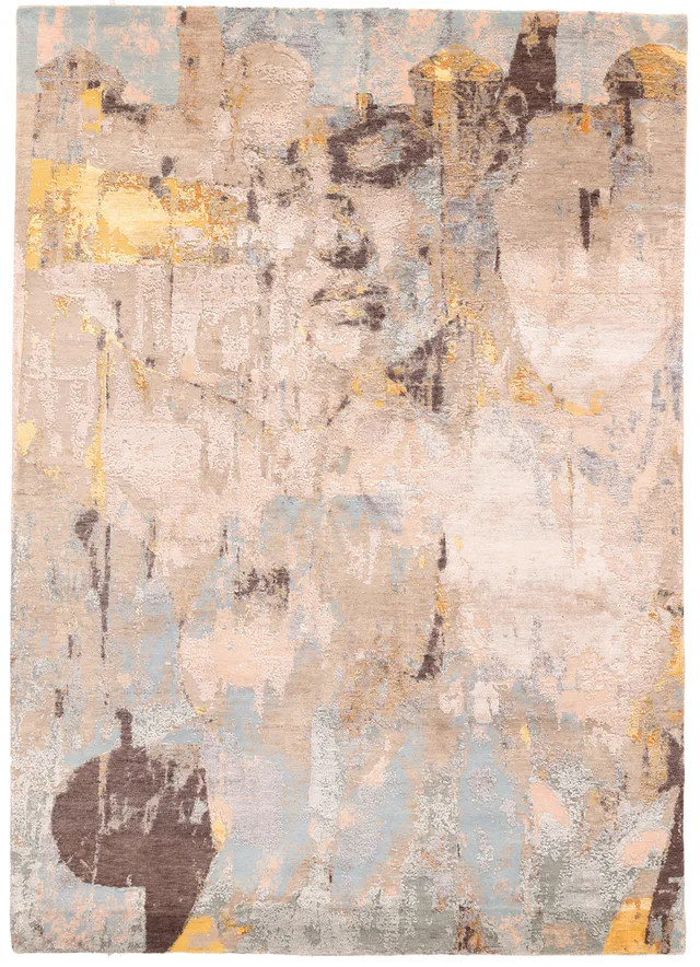 Modern part silk design 8 x 5'6, 244 × 173 cm