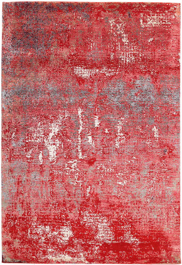 Modern Part Silk in Red, 300 × 207 cm