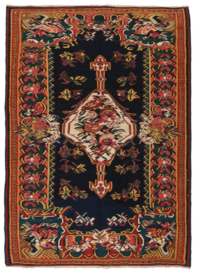 Antique Bidjar Kilim in, 207 × 145 cm
