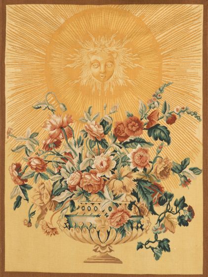 Tapestry bouquet of Eden flowers, 122 × 92 cm