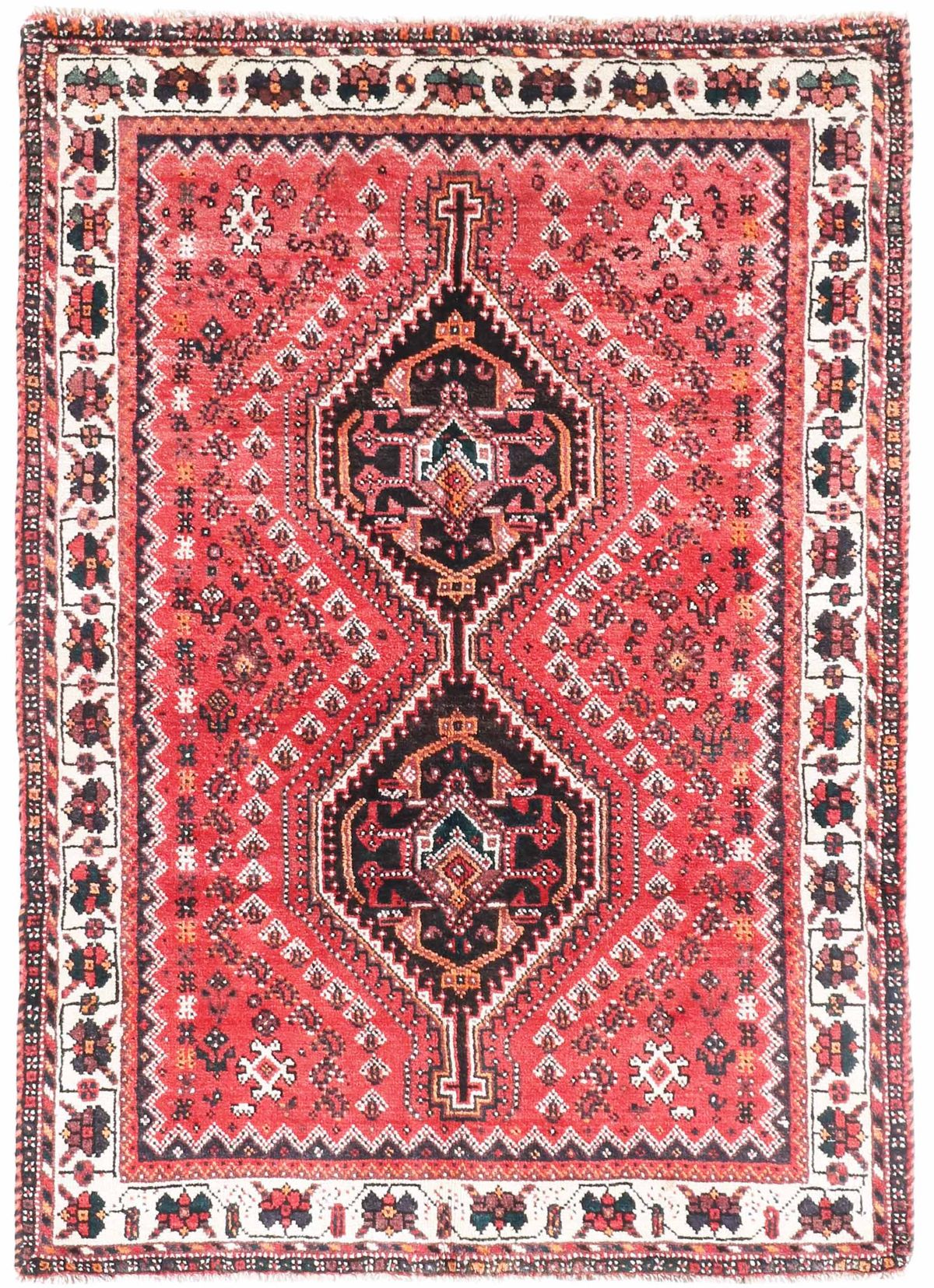 Persian Nomadic Shiraz Rug, 154 × 106 cm