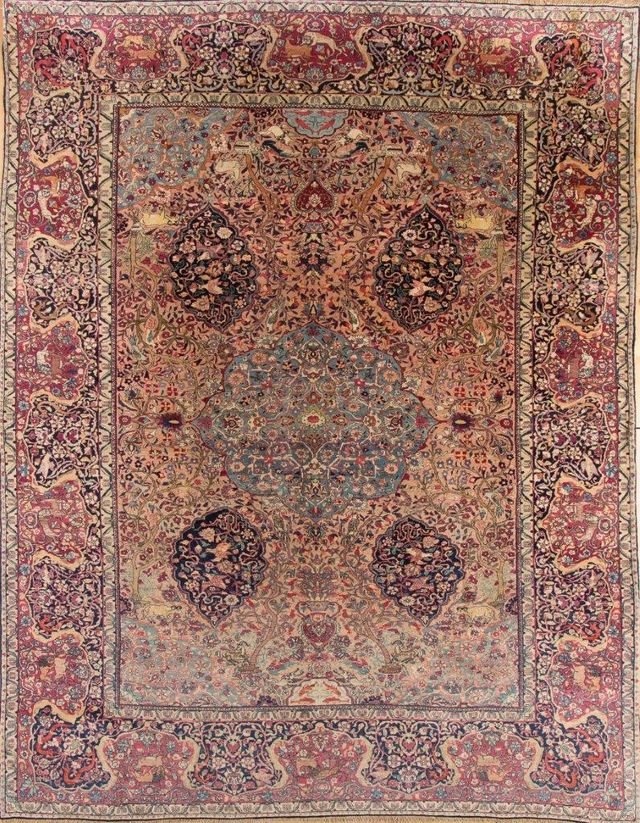 Antique Tehran Rug – circa 1910 Similar to the one in V&A, 407 × 307 cm