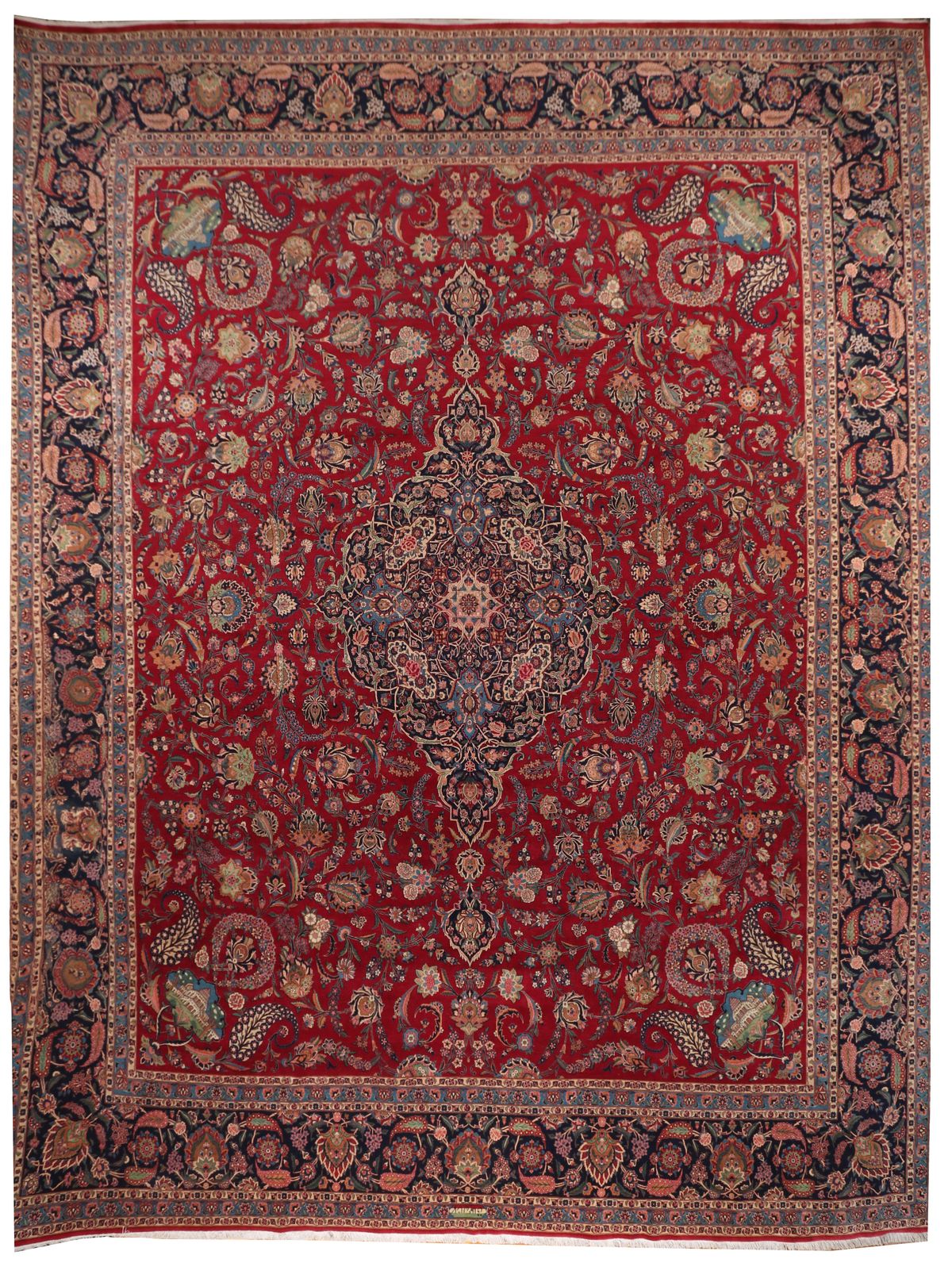 Fine Persian Keshan Kashan rug – Signed Atai, 635 × 520 cm