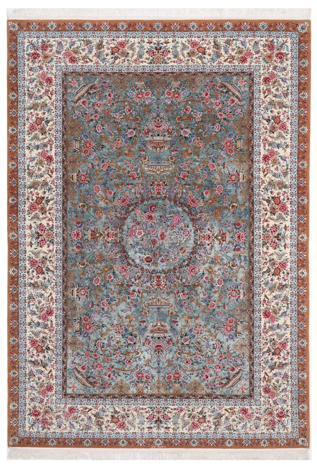 Fine Isfahan Silk ground Signed by Nael, 300 × 204 cm