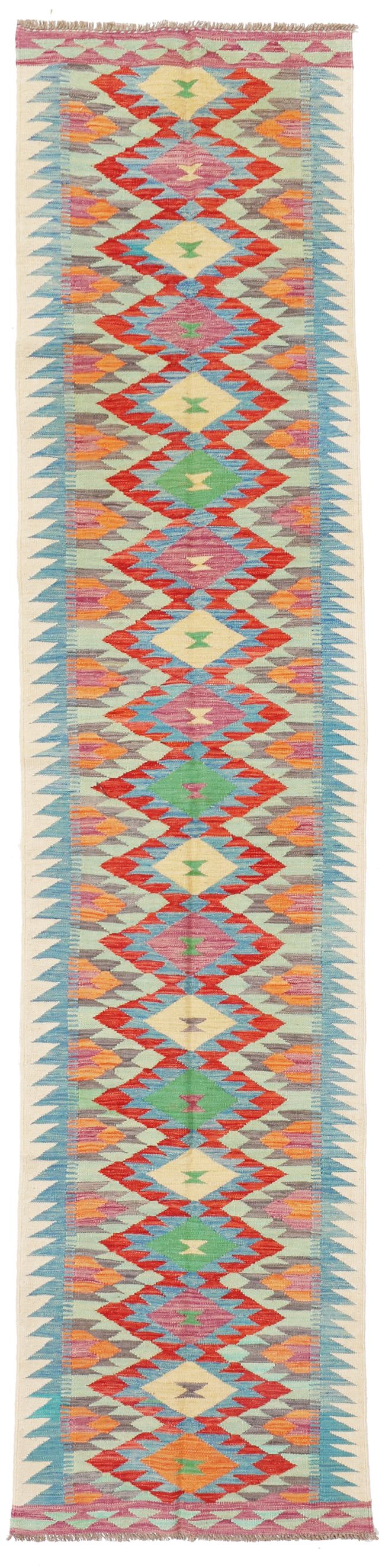 Shirvan Kilim Runner, 390 × 82 cm