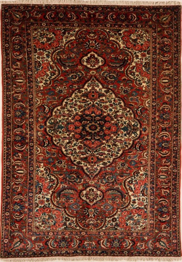 Antique Bakhtiar (Chaleshotor) Rug – circa 1910, 210 × 147 cm