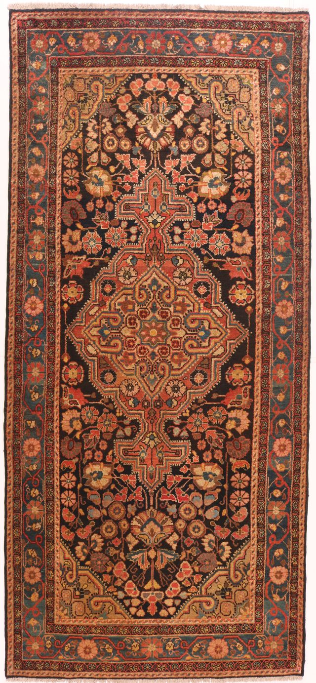 Antique Nahavand Rug, 338 × 145 cm