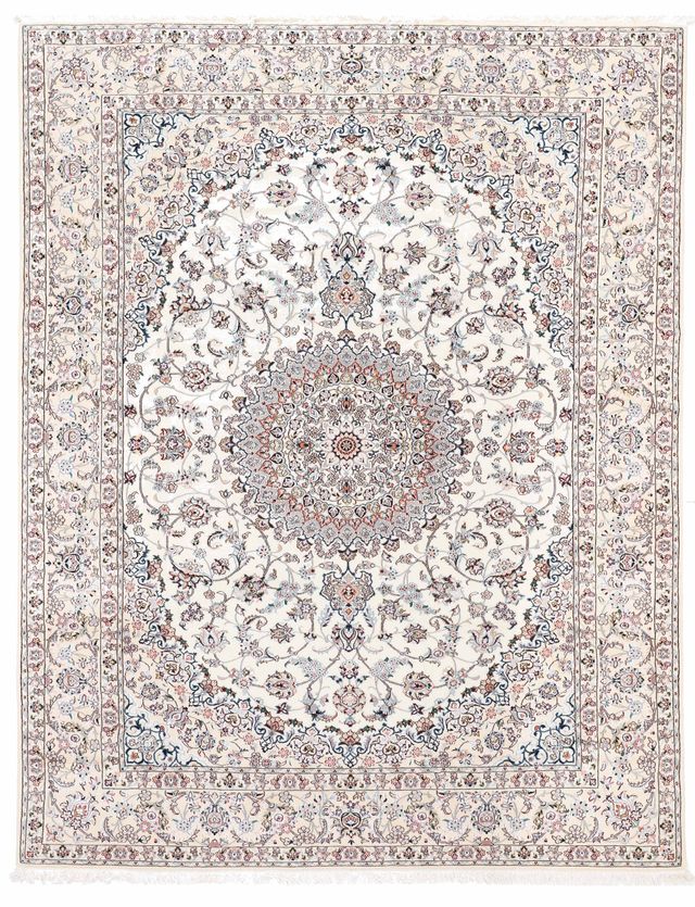 Fine Nain 9La Rug with Silk Highlights, 345 × 254 cm