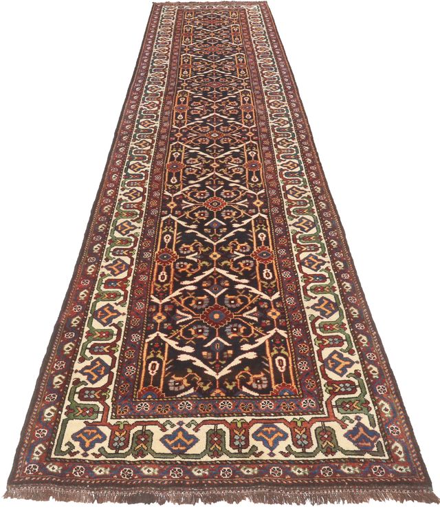 Persian Bakhtiar runner, 446 × 110 cm