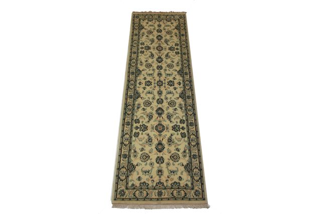 PERSIAN NAIN RUG WITH SILK HIGHLIGHTS, 200 × 60 cm