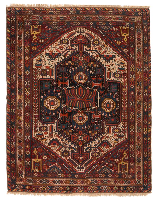 Antique Kashgai Bolverdi Rug – circa 1920, 200 × 160 cm