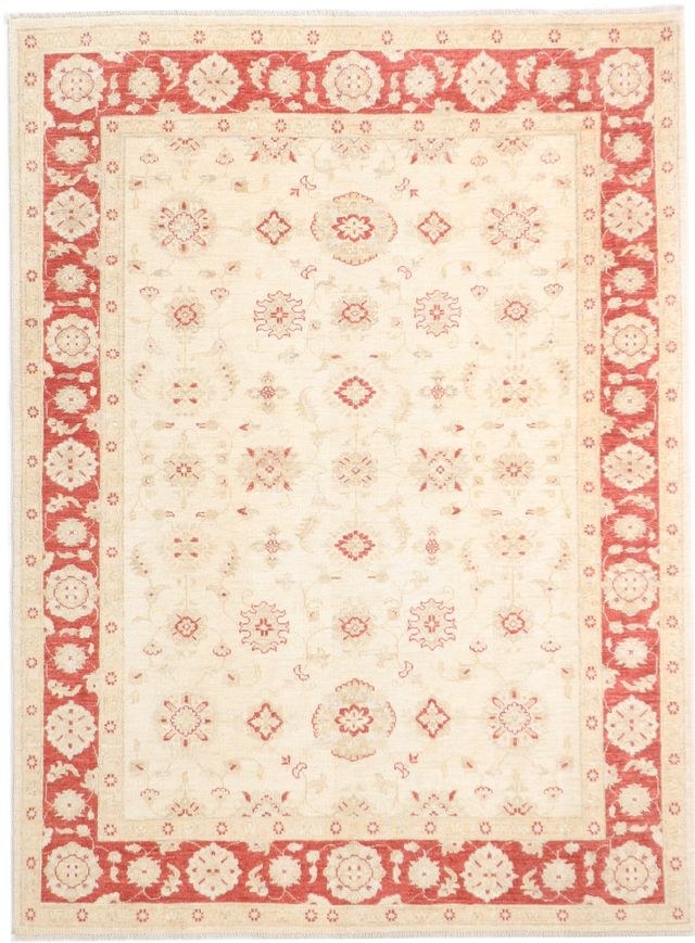 Garous Design Rug – red border, 223 × 167 cm